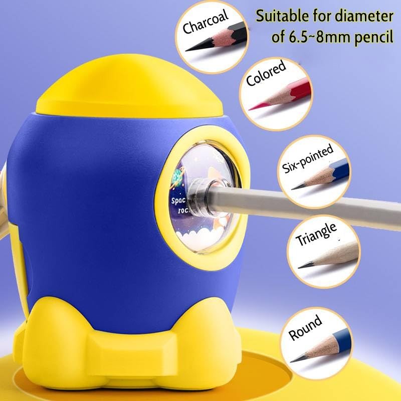 Manual Pencil Sharpener, Hand Crank Sharpener for & Adults, 6.5-8 mm Pencils …