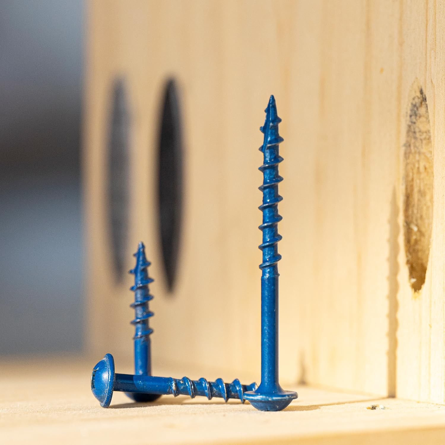 175 PCS #82 Inch Pocket Hole Screw Blue Coated Wood Working Square Drive Head
