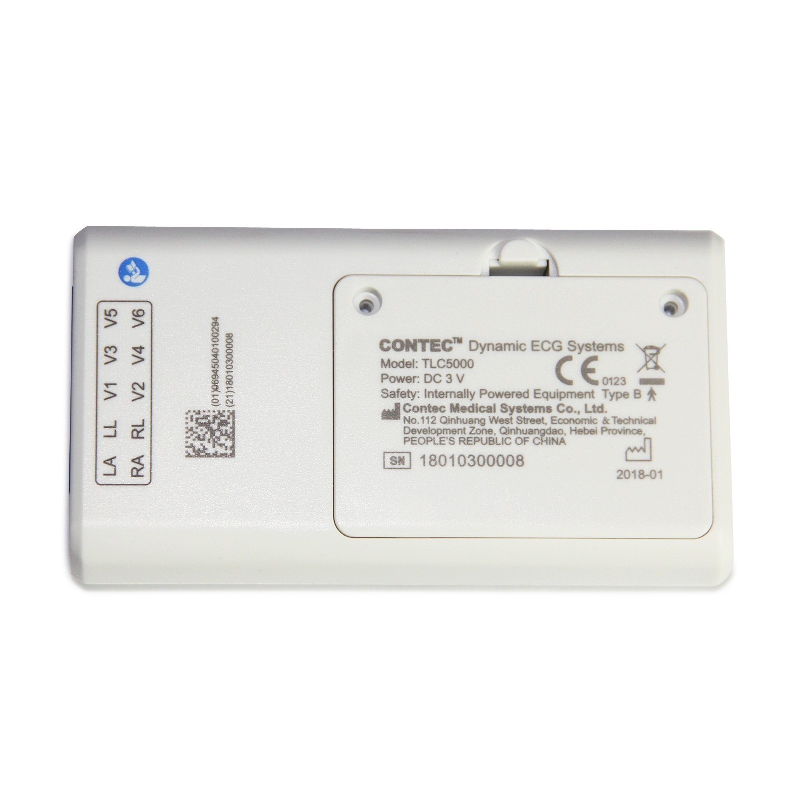 CONTEC TLC5000 12-Lead Holter ECG with PC Analysis Software, 24hr Monitoring
