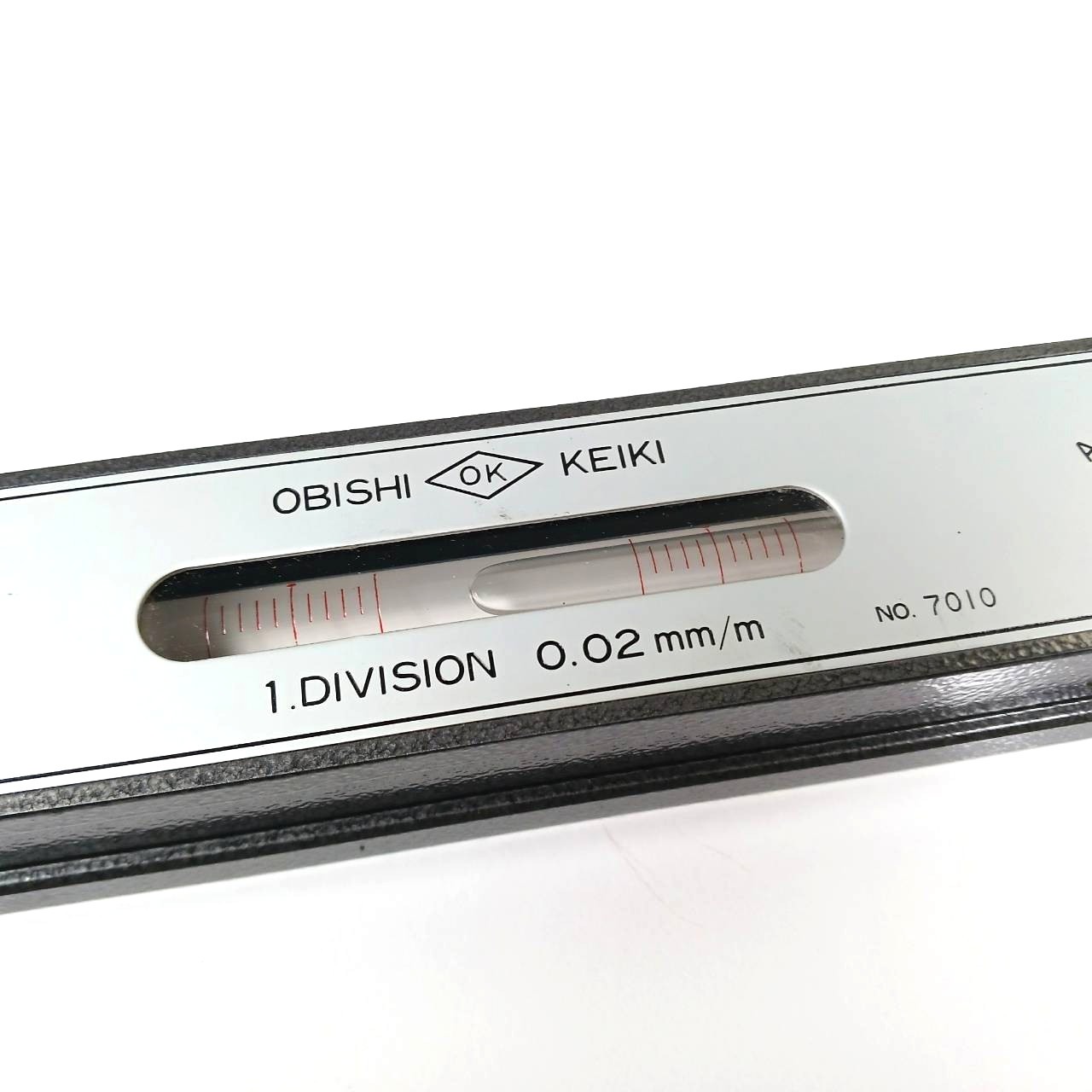 OBISHI KEIKI Precision Level 1DIV. 0.02mm/m No.7010 Machinist Tool JAPAN BA255T