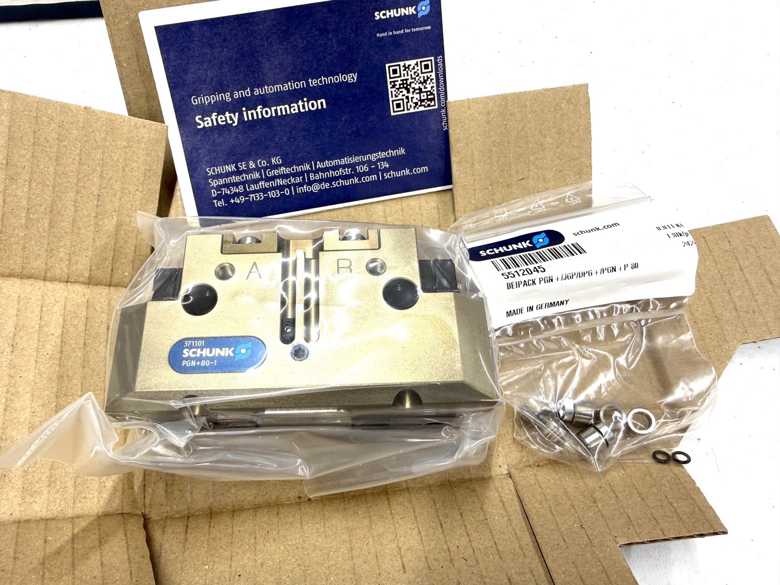 SCHUNK PGN-Plus80-1 (0371101) Pneumatic Gripper- Brand New