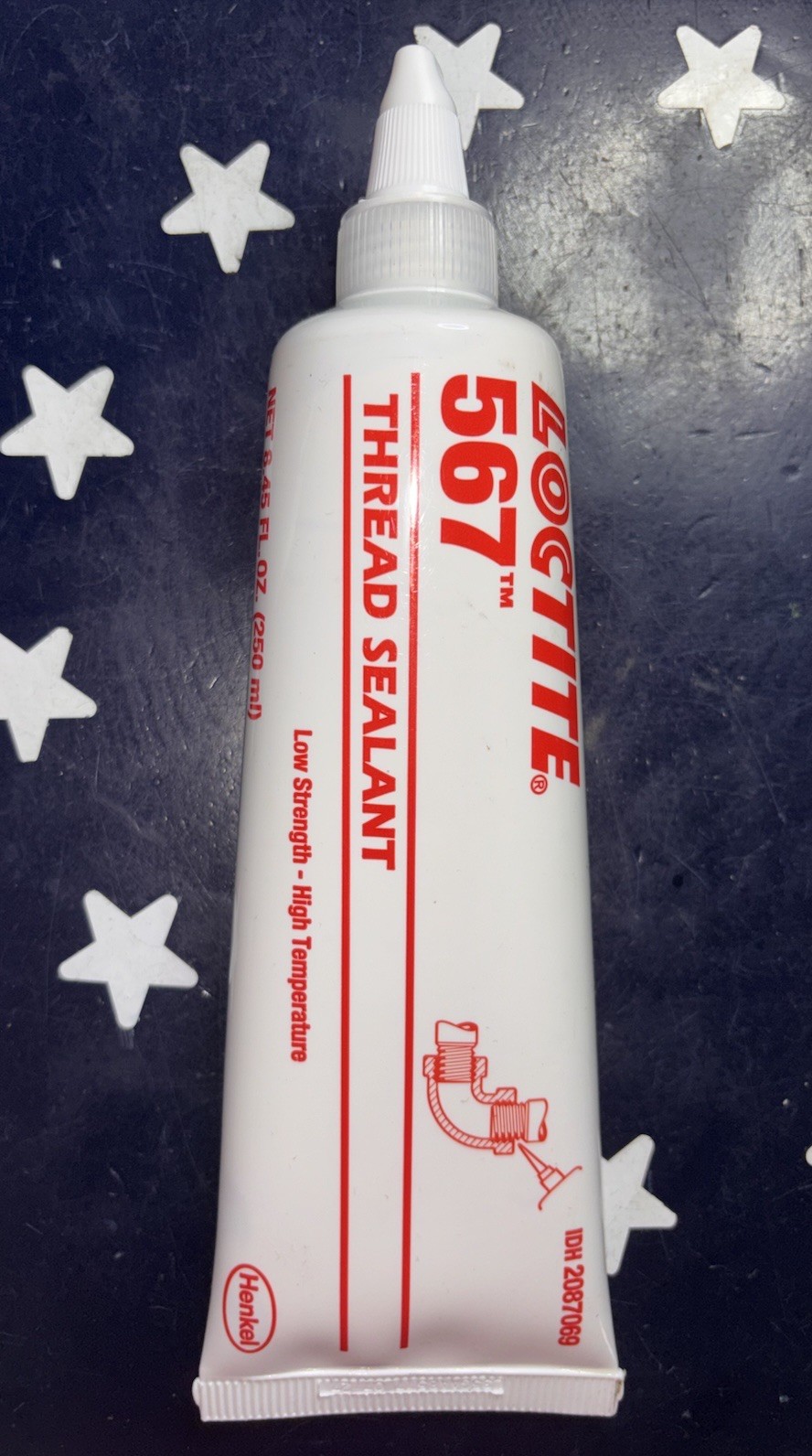Loctite 567 Thread Sealant 250mL Low Strength High Temperature 2087069 EXP 09/27