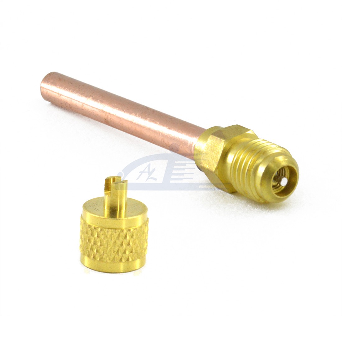 Service/Access Valve 1/4″ SAE *1/4″ OD *2.75″ Stem Core AC Refrigeration Kit Set