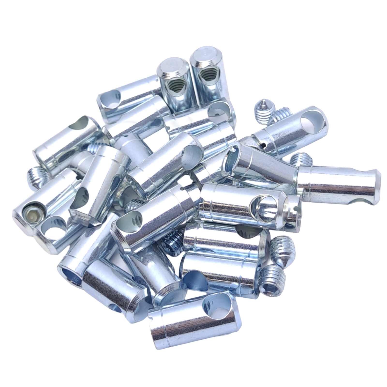 Lot of 25 Maytec 1.21.B50 Connector Cross Bushings, Slot 50, ø15m, 32mm Length