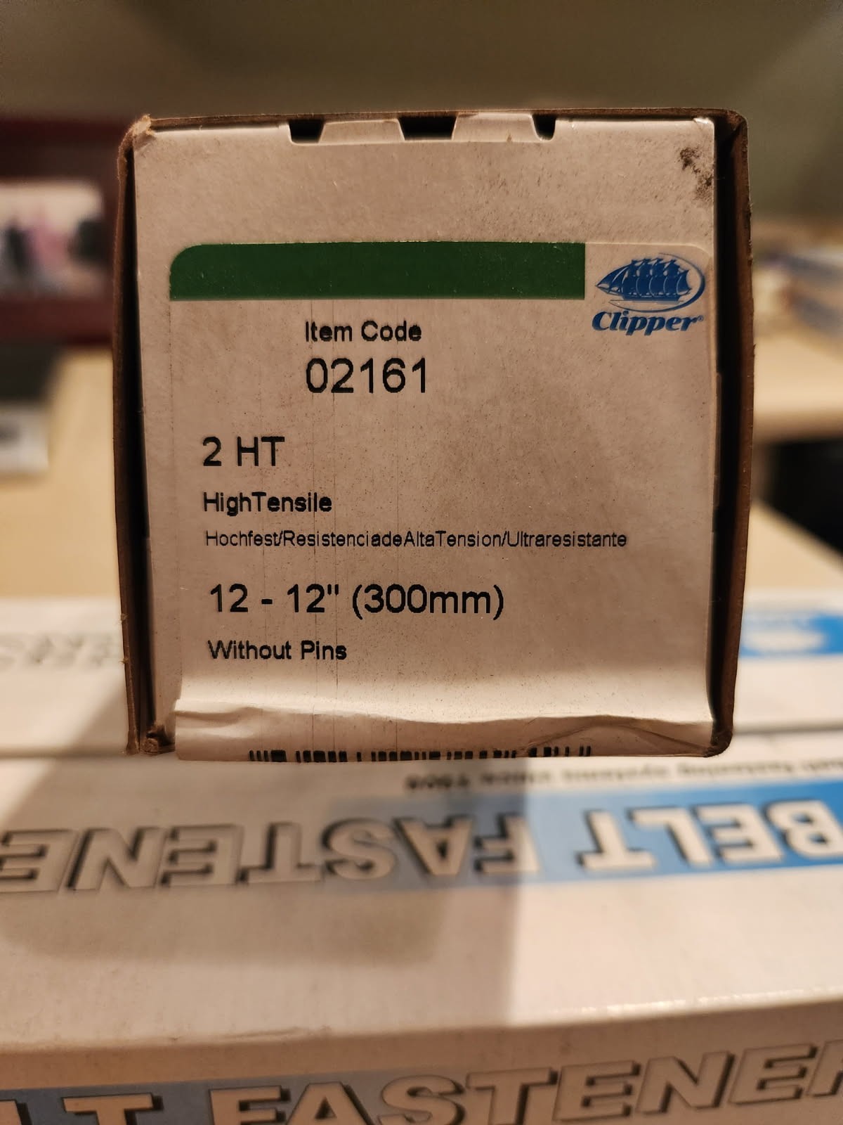 Flexco Clipper Belt Fasteners 02161 2HT High Tensile 12″ 300mm Box of 12