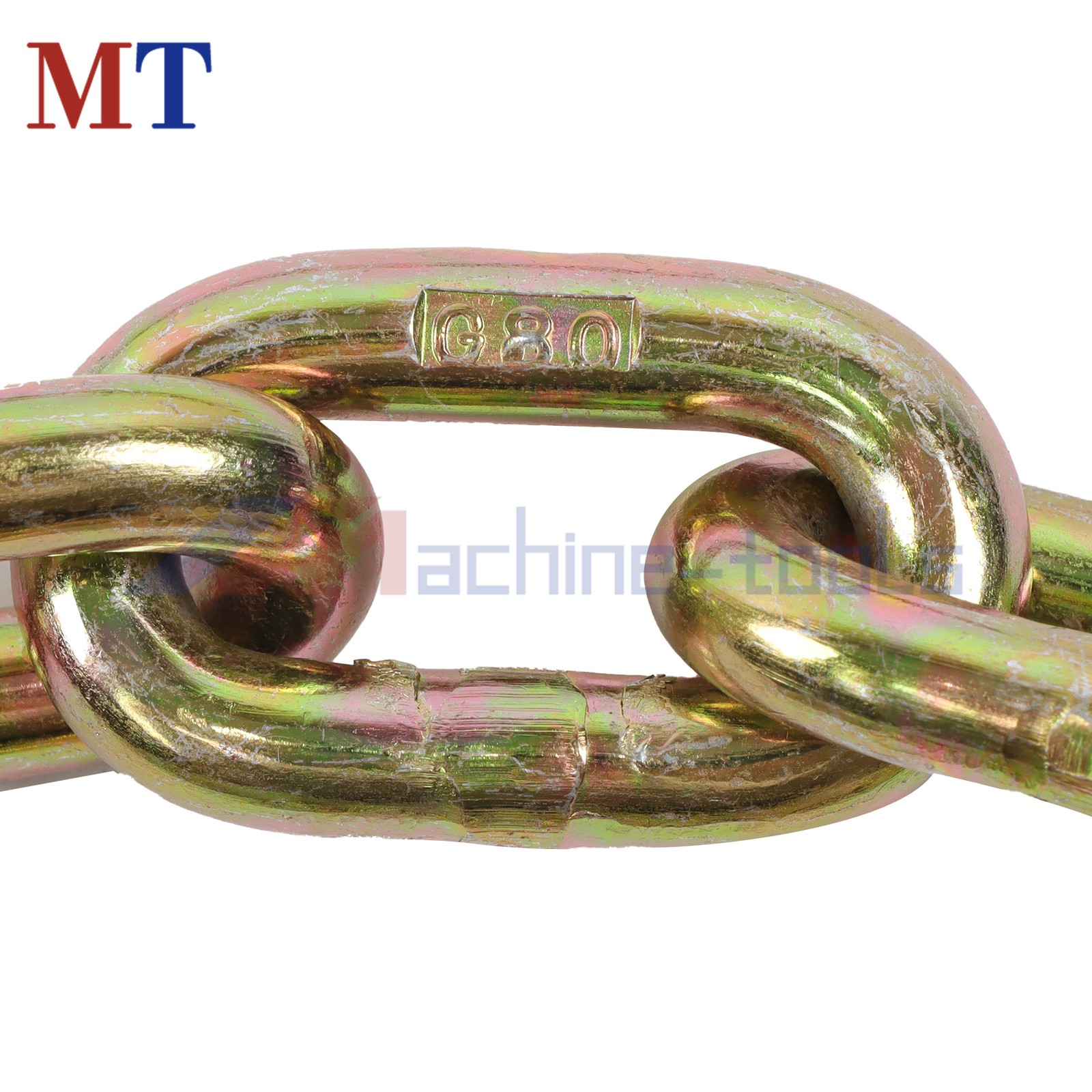 2 Pack G80 Transport Binder Chain 5/16in x10.3ft 4900lbs Safe Working Load