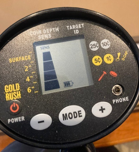 Gold Rush Treasure Finder Metal Detector Open Box Never Used LCD Display