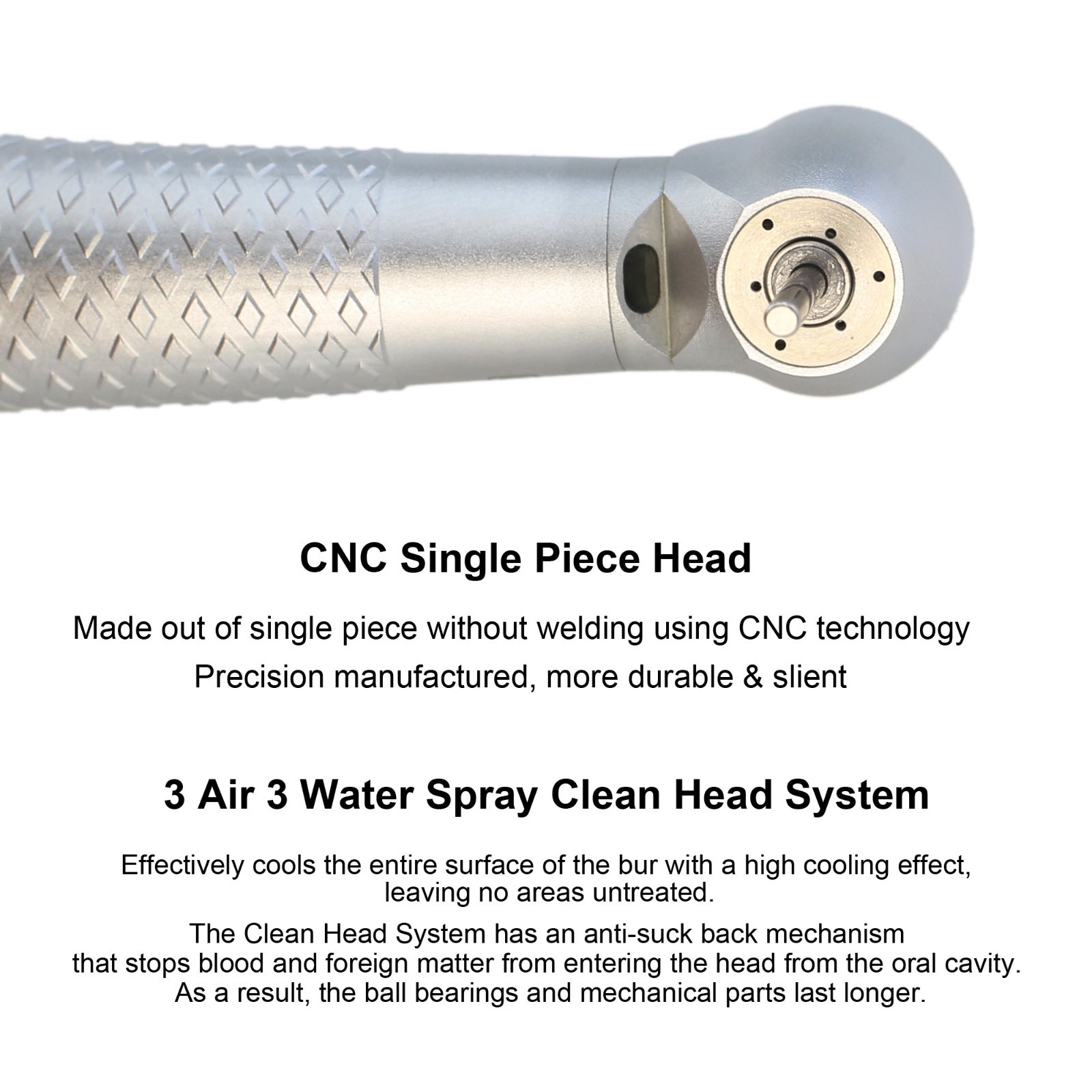COXO Dental Fiber Optic Handpiece High Speed For W/H Roto Quick Coupler 6 Holes