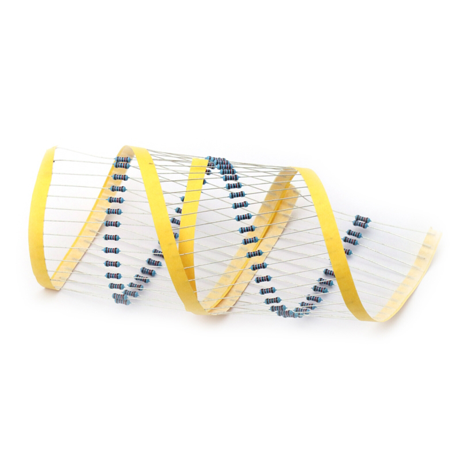 200pcs 1~1000Ω Ohm 1-1000R Metal Film Resistors 1/4W 0.25W 1% Tolerance