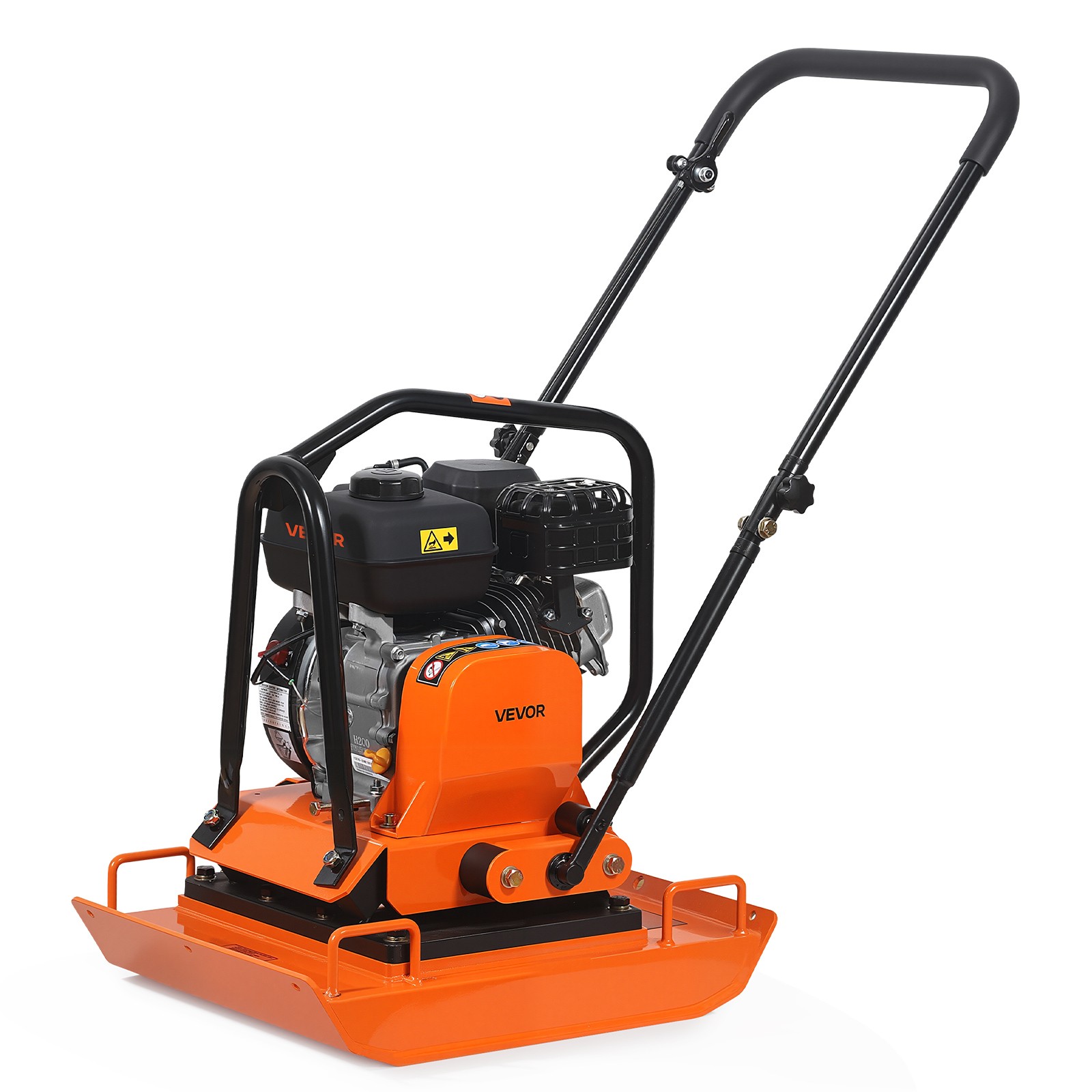 VEVOR 7HP Plate Compactor 5400VPM 4440lbs Vibrating Ground Rammer for Asphalt