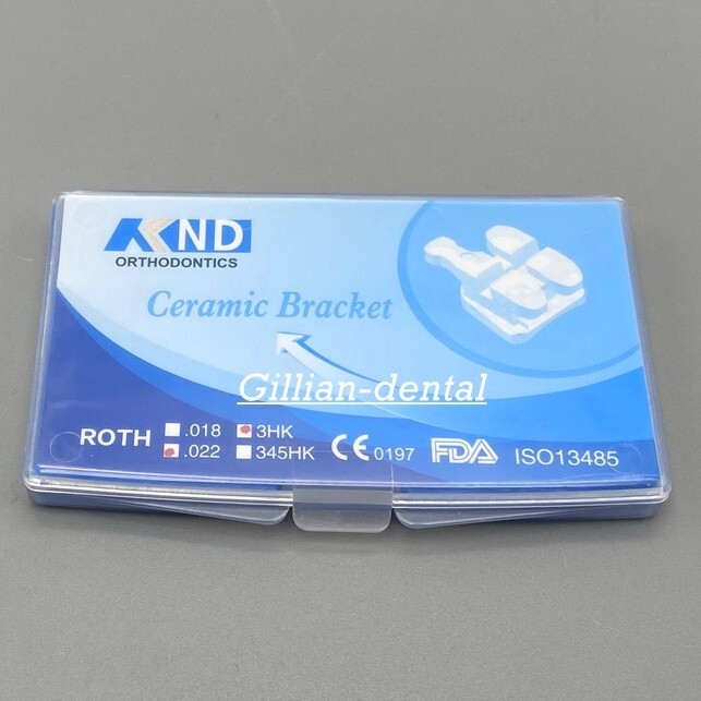 Dental Ortho Ceramic Brackets Braces Roth MBT 022/018 Slot 345 Hooks 20pcs/Pack