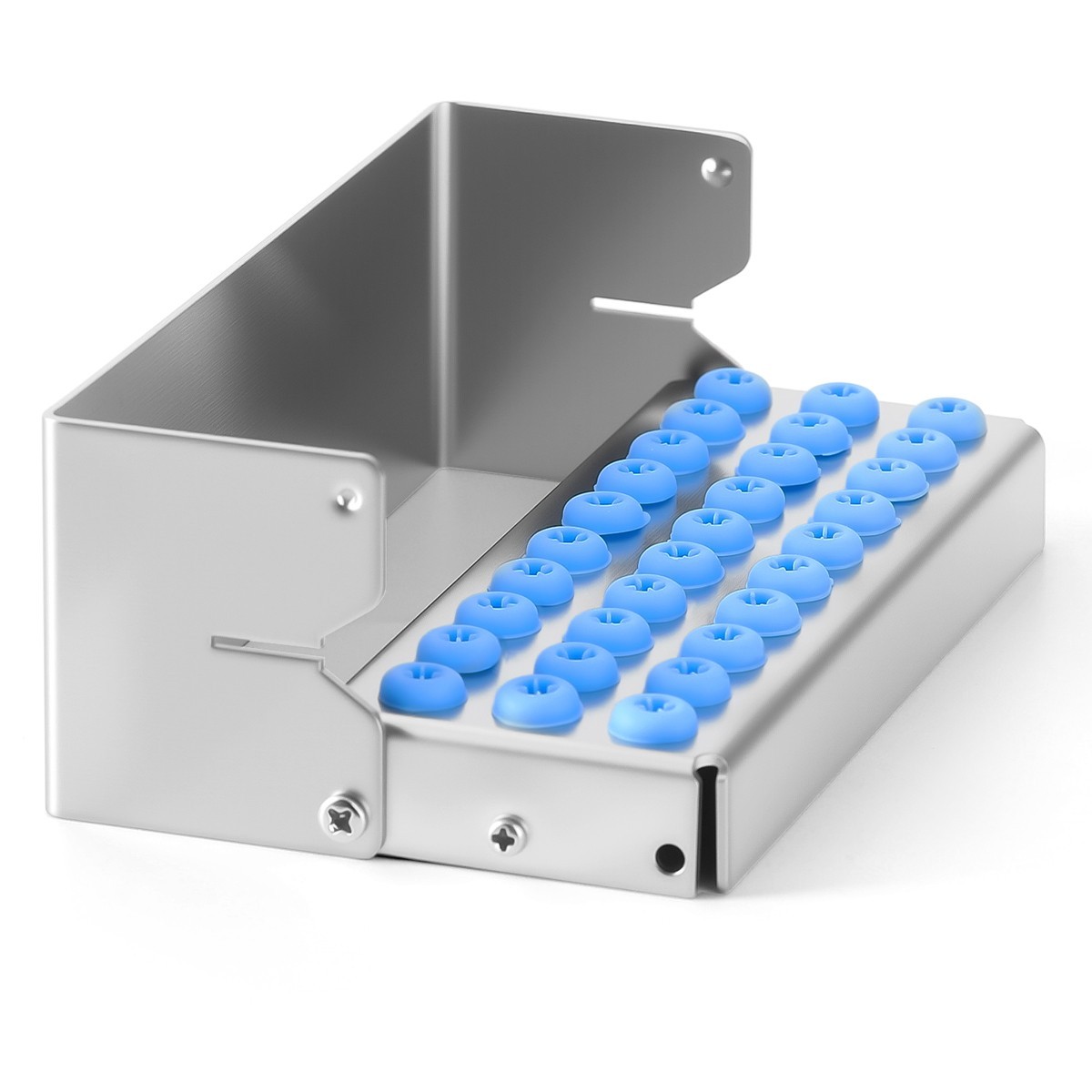 30Holes Dental Autoclave Bur Holder Block Disinfection Sterilizer for FG/CA Burs