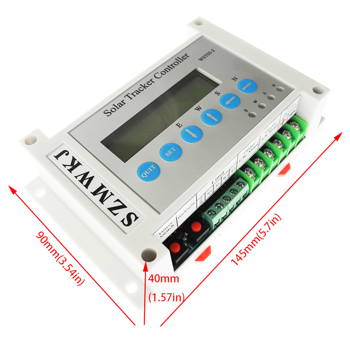 Electric Single Axis Solar Tracker Controller With Linear Actuator Anemometer IG