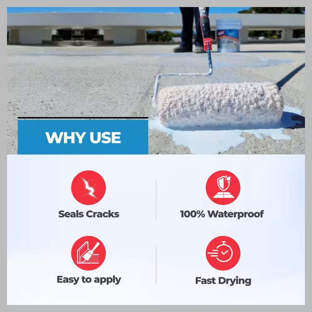 Lanco Roof Primer & Sealer AS-210 5 Gal.100% Acrylic Clear Constant Flexibility