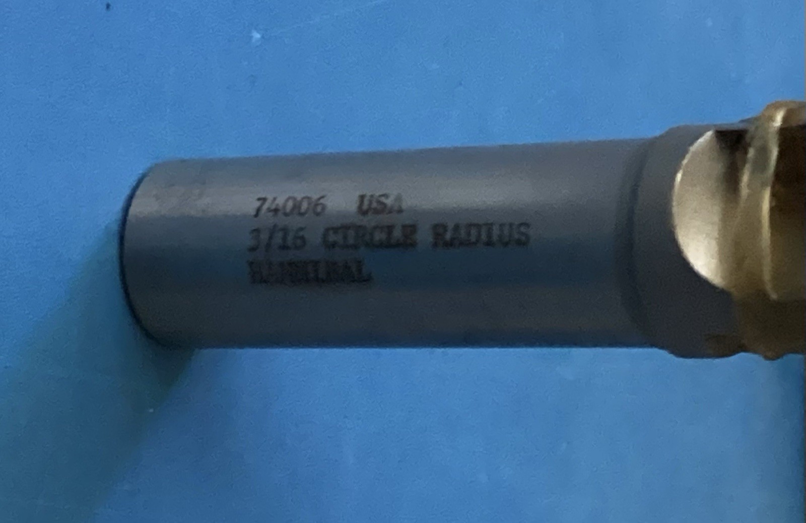 MACHINIST TOOL HANNIBAL CARBIDE 3/16” CIRCLE RADIUS CUTTER 74006 MILL LATHE USA