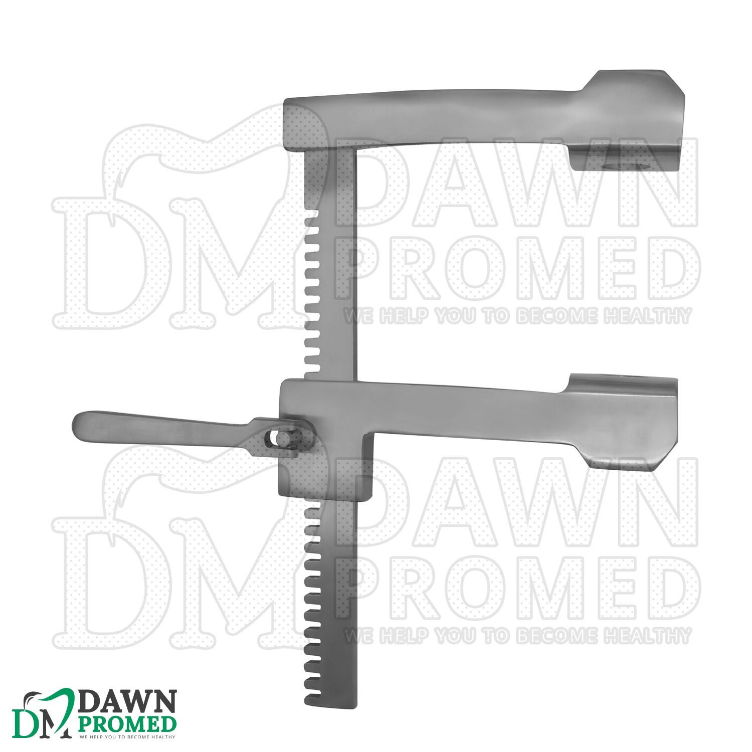 Finochietto Rib Spreader Small Retractor Curved 1-3/4″x1-3/4″ Blade 6″ Spread