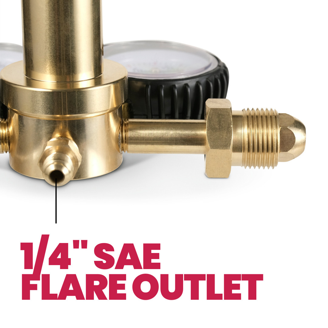 SPARC Nitrogen Pressure Regulator 0-600PSI CGA580 Inlet, 1/4″ Flare Output