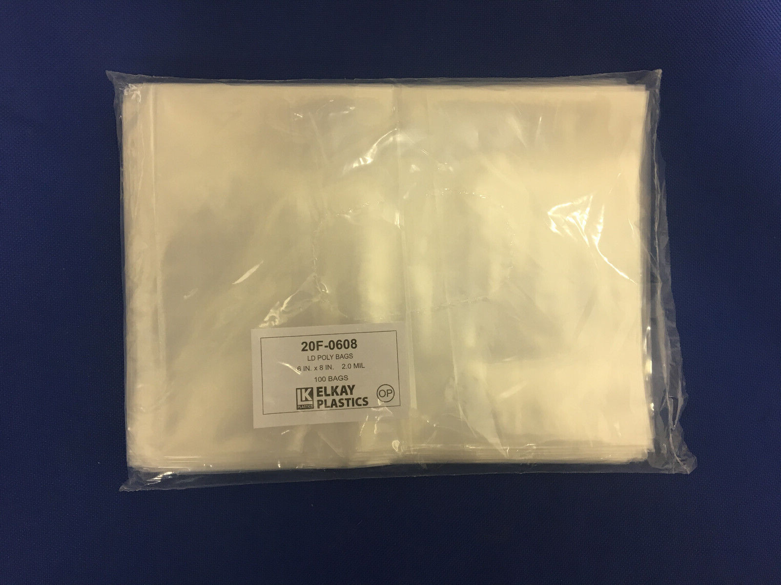 7X9 TO 14X20 ELKAY Plastic Packaging Lay Flat Clear Open Top End 2 MIL Poly Bags