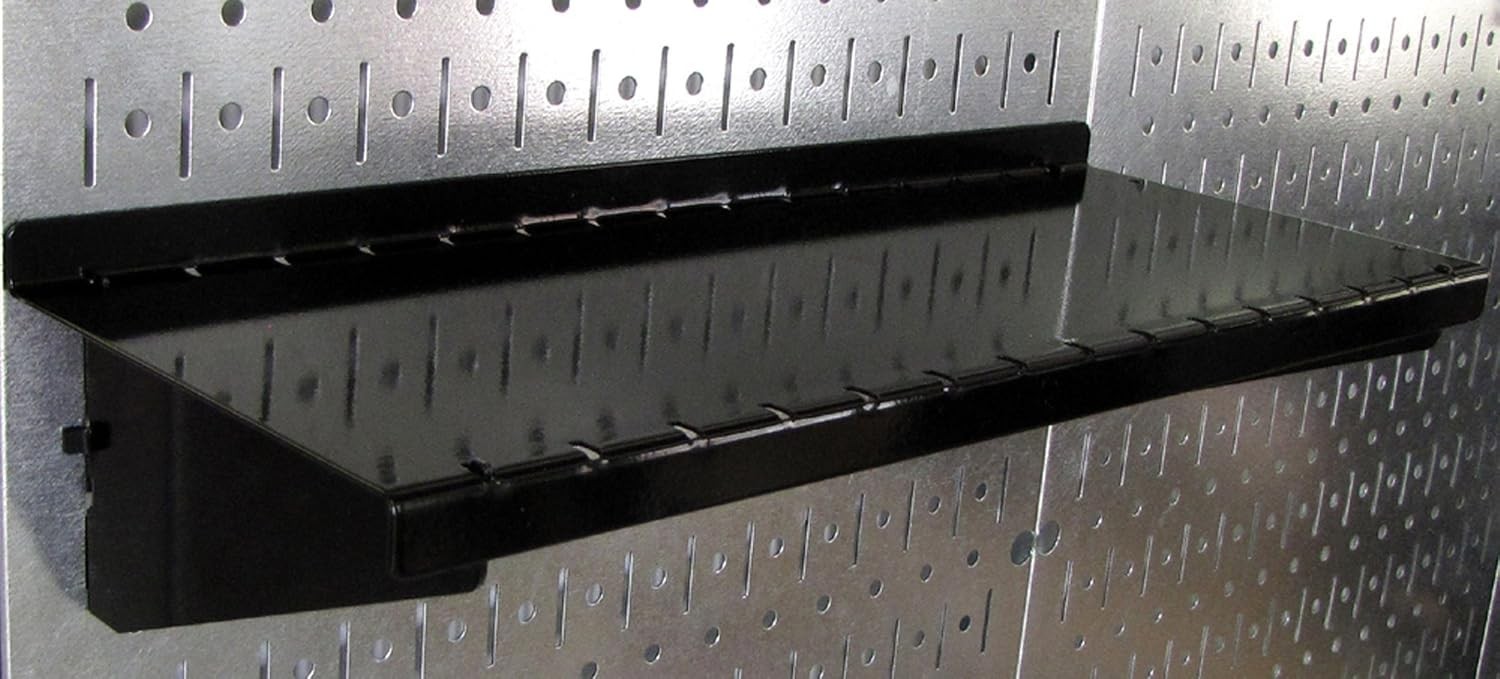 Pegboard Organizer 4 ft. Metal Pegboard Standard Tool Storage Kit with Galvan…