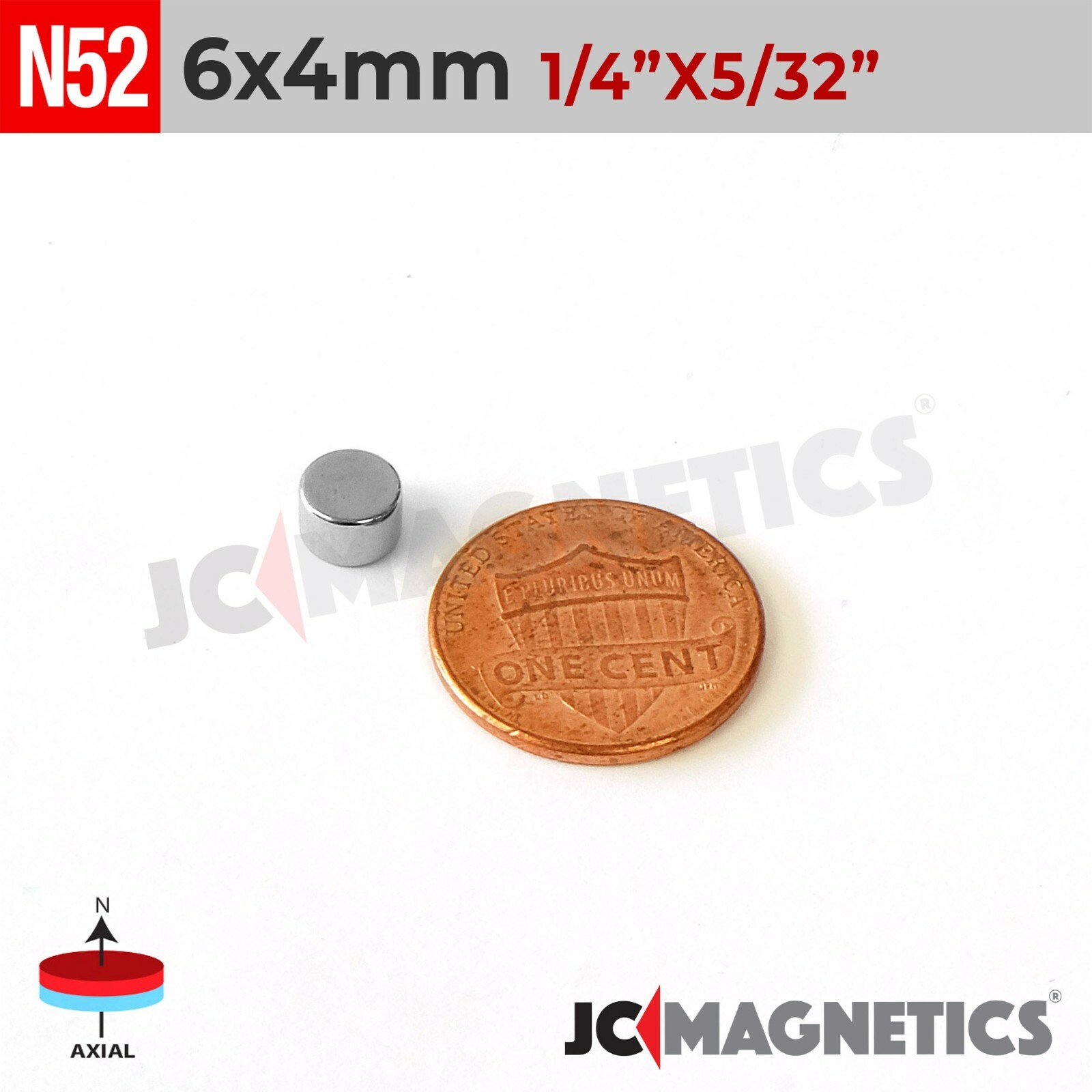 6mm x 4mm N52 Super Strong Round Disc Rare Earth Neodymium Magnets 6x4mm