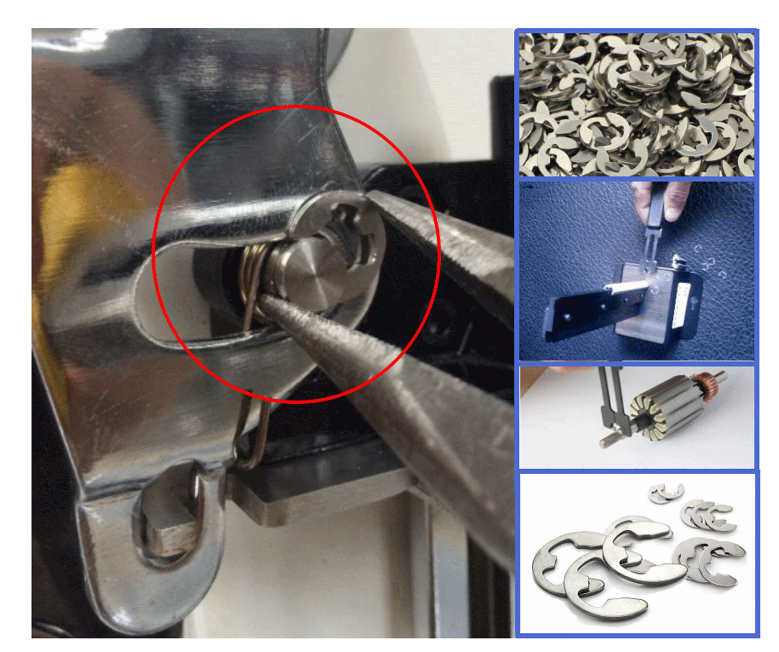 120 E Clips C CIRCLIPS Stainless Steel Kit Retaining Ring Assorted 1.5mm to 10mm