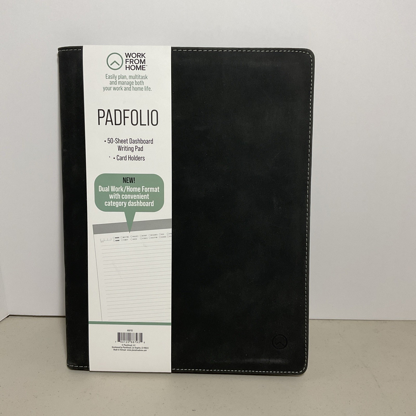 Padfolio W/ Writing Notebook 9.75″ x 12.25″ Black