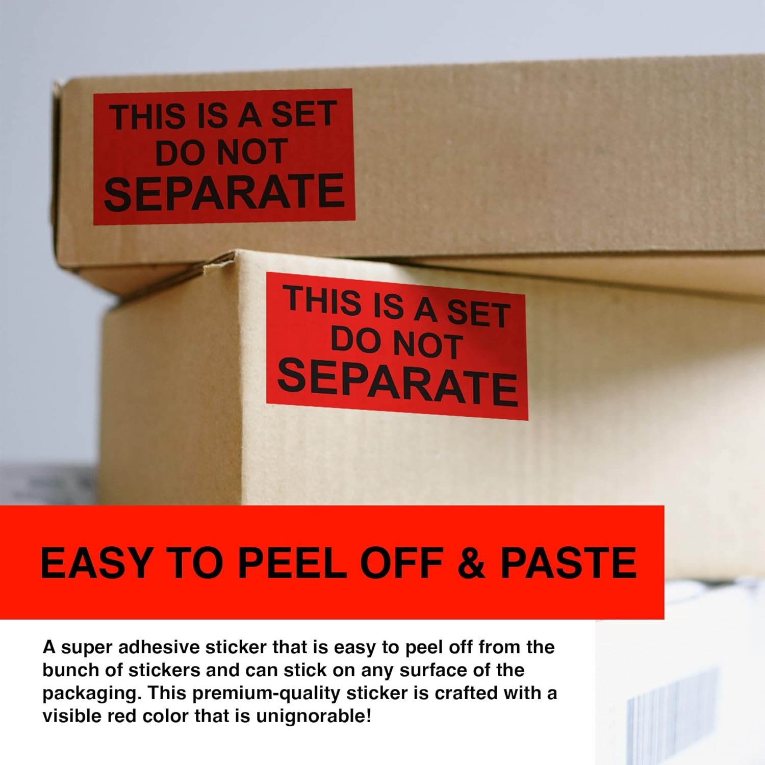 500/Roll 1″ x 2″ This is a Set Do Not Separate Stickers Warning Labels Adhesive