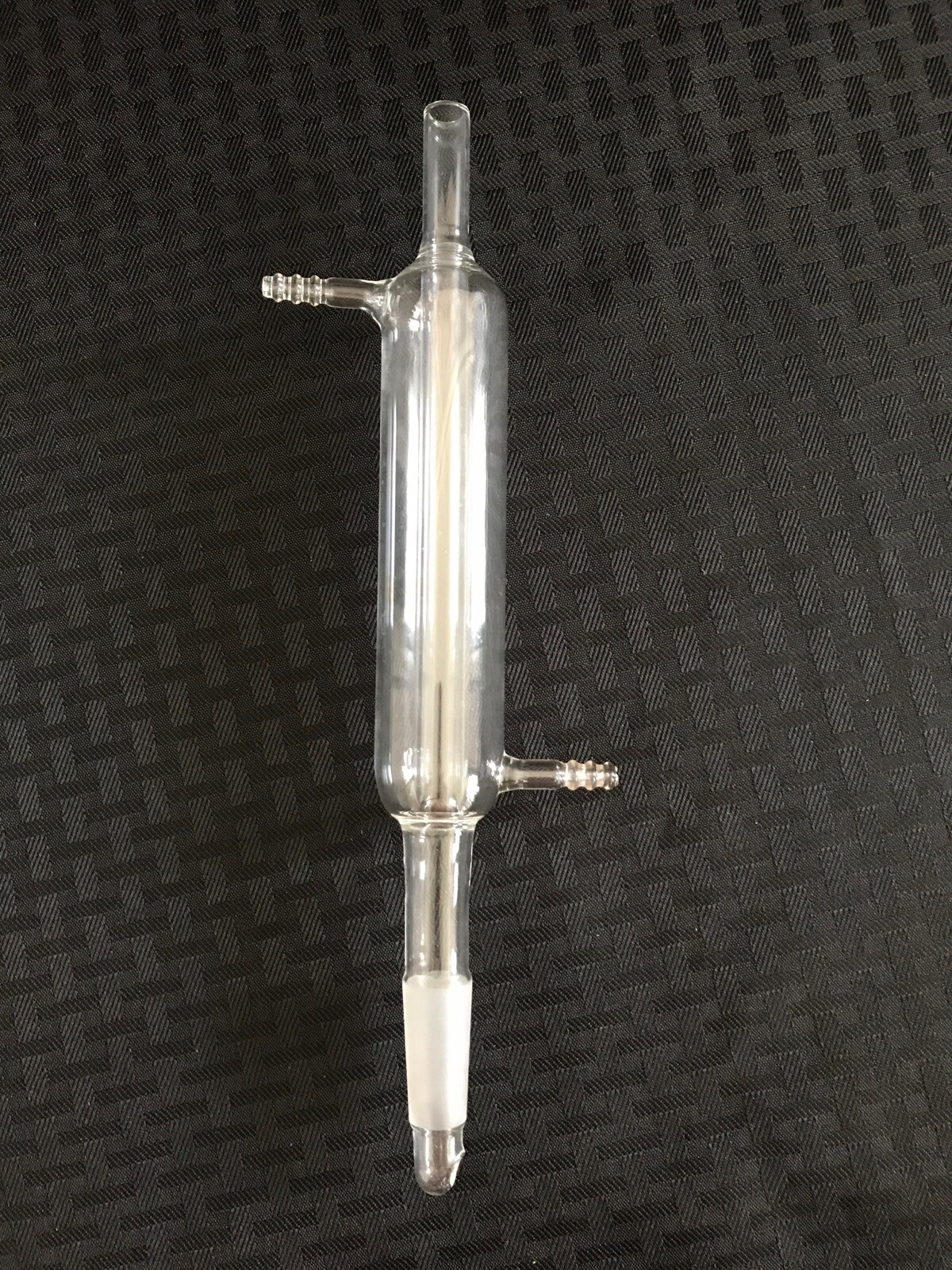 Laboratory Glass 19/38 Liebig Distillation Condenser 145mm EL Tube End 8mm Hose