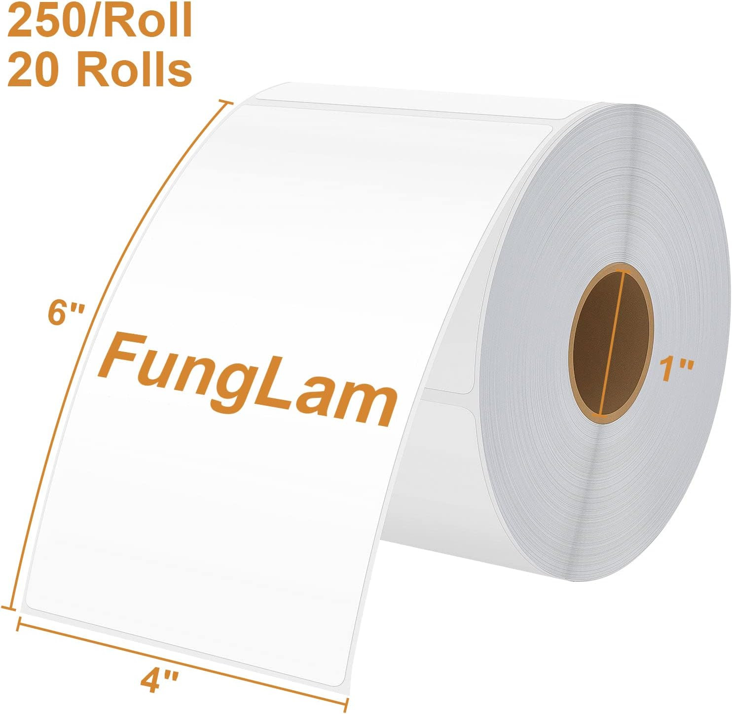 4×6 Thermal Shipping Labels – 20 Rolls, 250 Labels/Roll, Compatible Zebra Printe