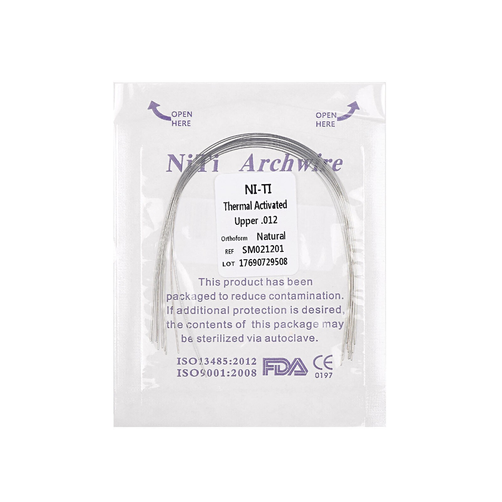 Dental Orthodontic Arch Wire Thermal Activated NiTi Archwire Round Rectangular