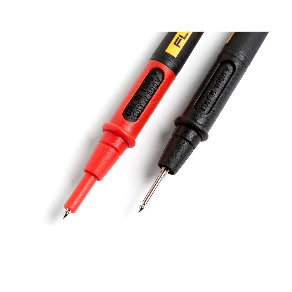 Fluke TL175 Patented TwistGuard Test Leads, Silicone, (0.75″ – 0.16″) Probe Tips