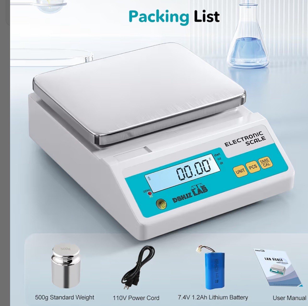 Lab Scale 3000g x 0.01g High Precision Electronic Analytical Balance g/lb/oz/…