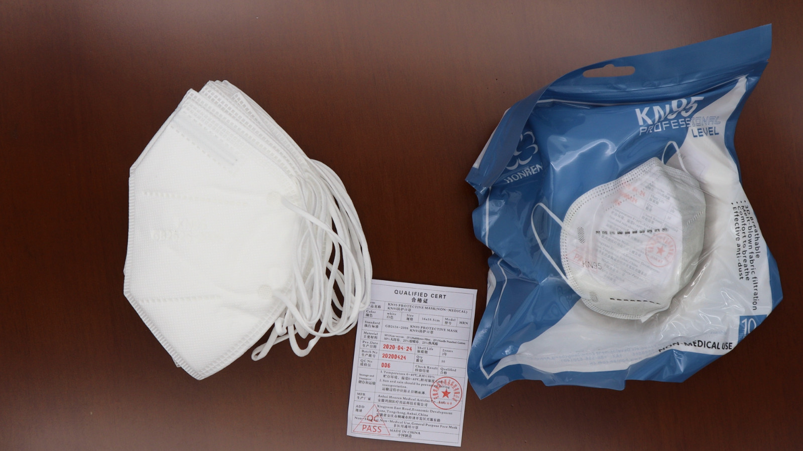 Bulk 50pcs KN95 Face Mask White 5 Layer Cup Dust Safety – New old stock – Read