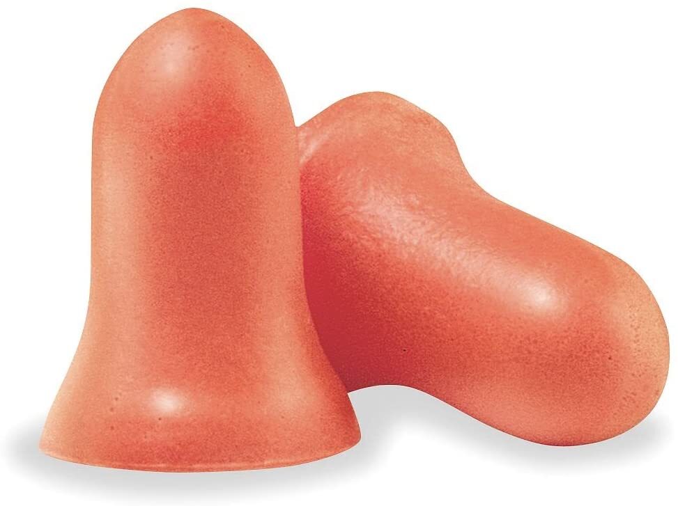 MAXIMUM 200 PR Disposable Foam Earplugs Noise Reduction NRR33 Sleep Aid Shooting