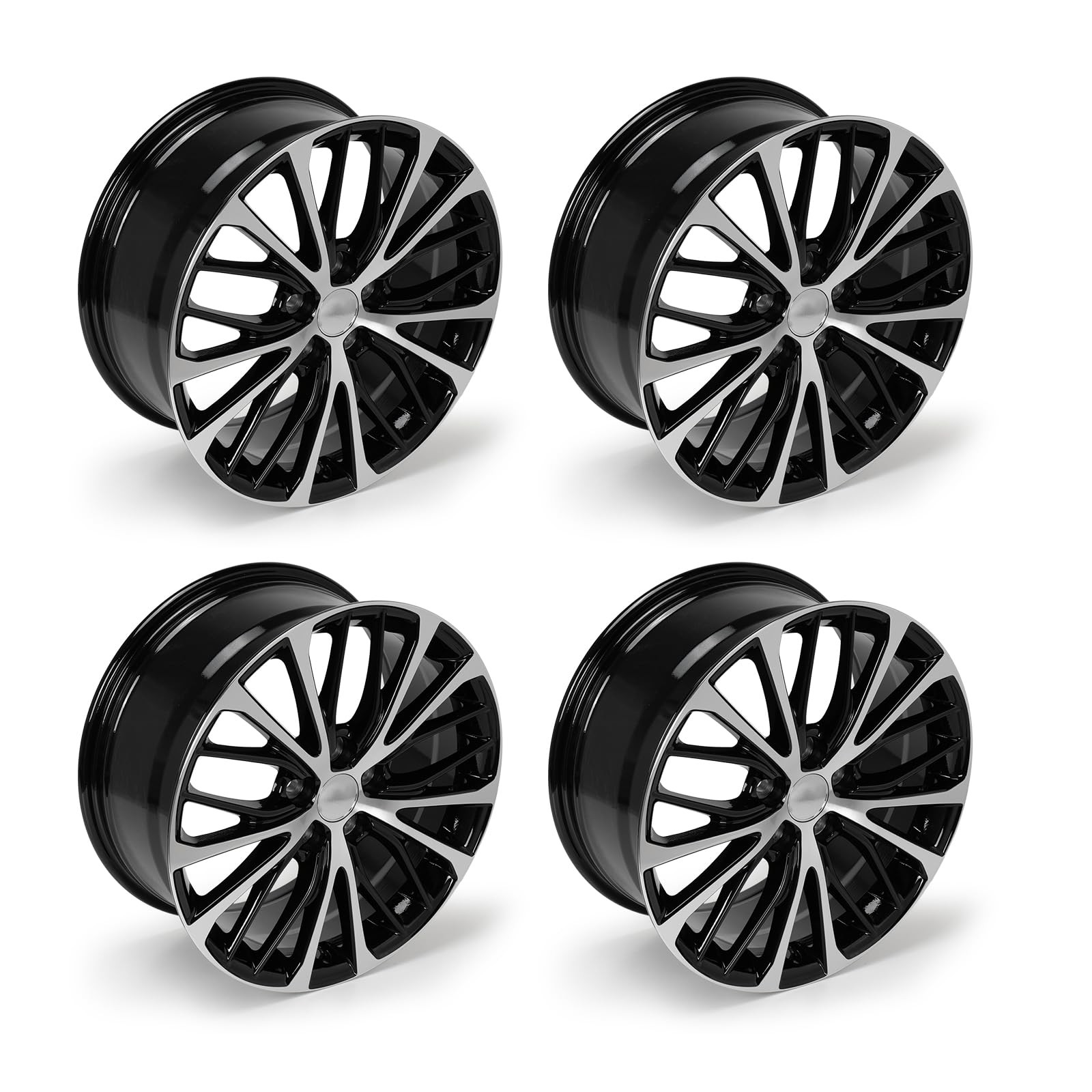 18in Alloy Wheel Rim 4 Pack Black OEM For Toyota Camry SE 2018-2020 18×8