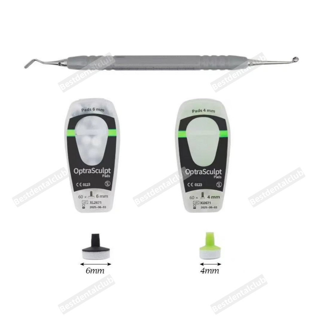 Dental Foam Pads Veneer Composite Resin Filling Spatula Handle Optrasculpt Kit
