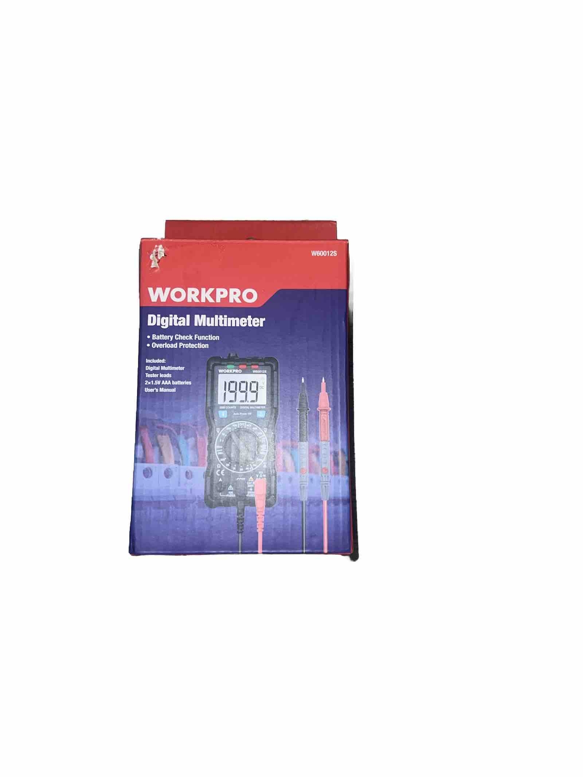 Work Pro W600 AC/DC Digital Multimeter Volt Meter Ohmmeter Tester Ohm Handheld