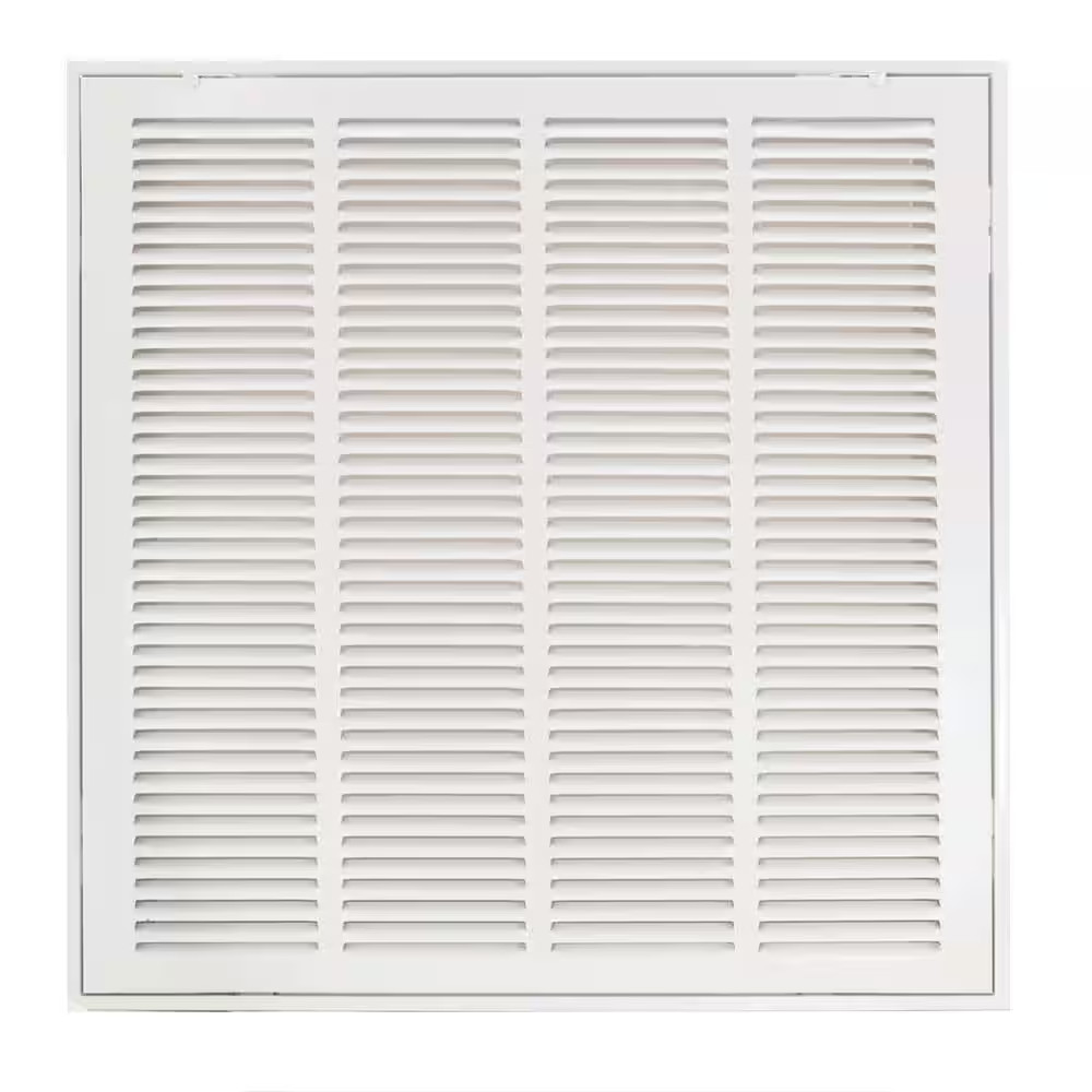 Return Air Filter Grille Heavy Duty Steel 20 in. x 20 in. Powder-Coated Finish