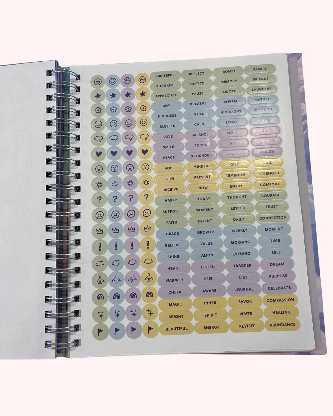 Pembrook Gratitude Planner Feel Grateful Cloud Undated 12 Month Wellness Journal
