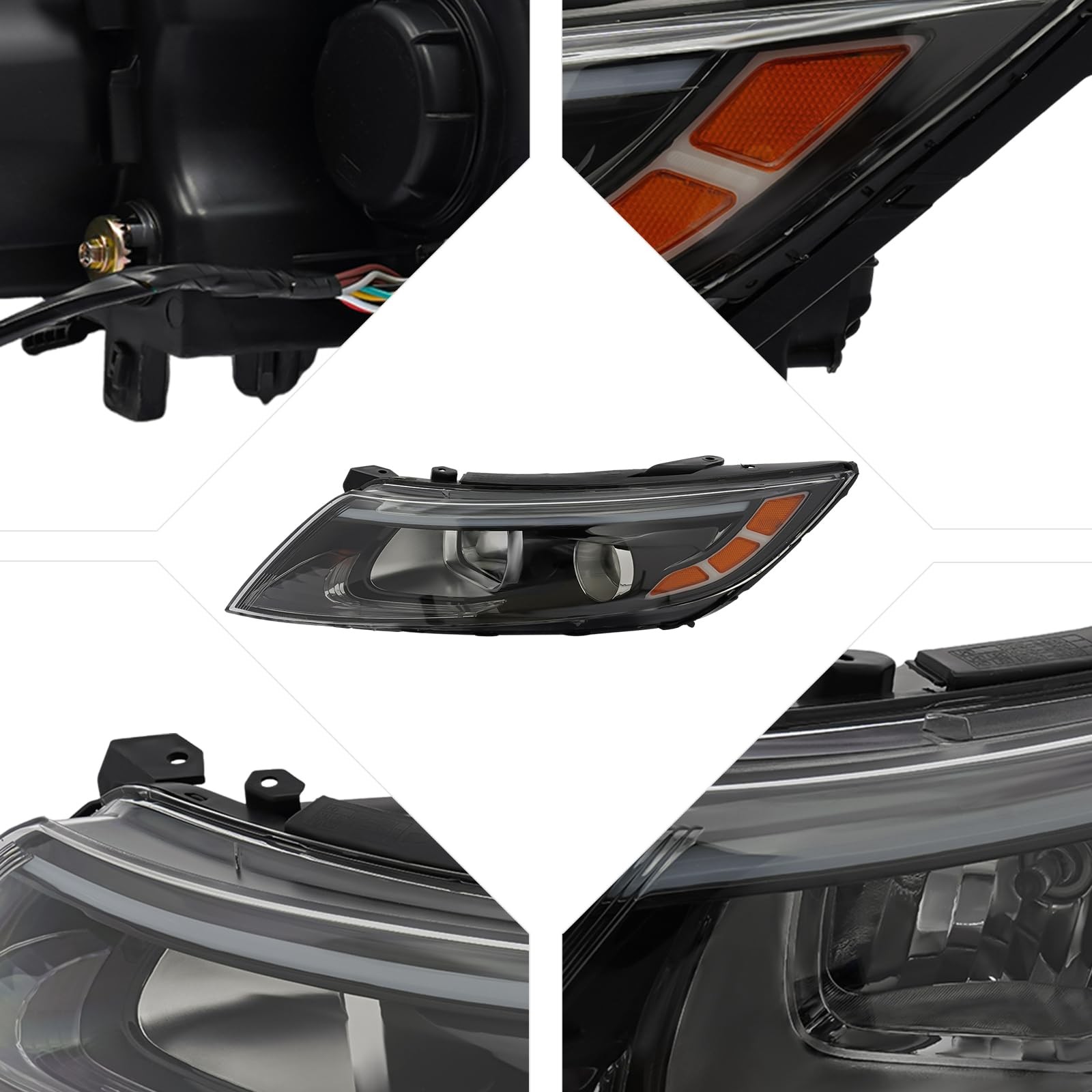 2014-2015 Kia Optima Halogen Headlight Left Driver Side Assembly