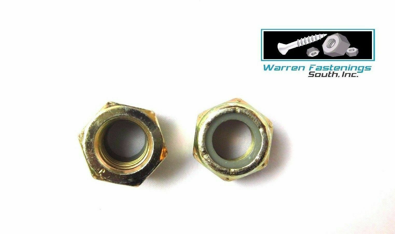 5/8-18 fine Thread Grade 8 Nylon Insert Hex Lock Stop Nut Yellow Zinc 100pc