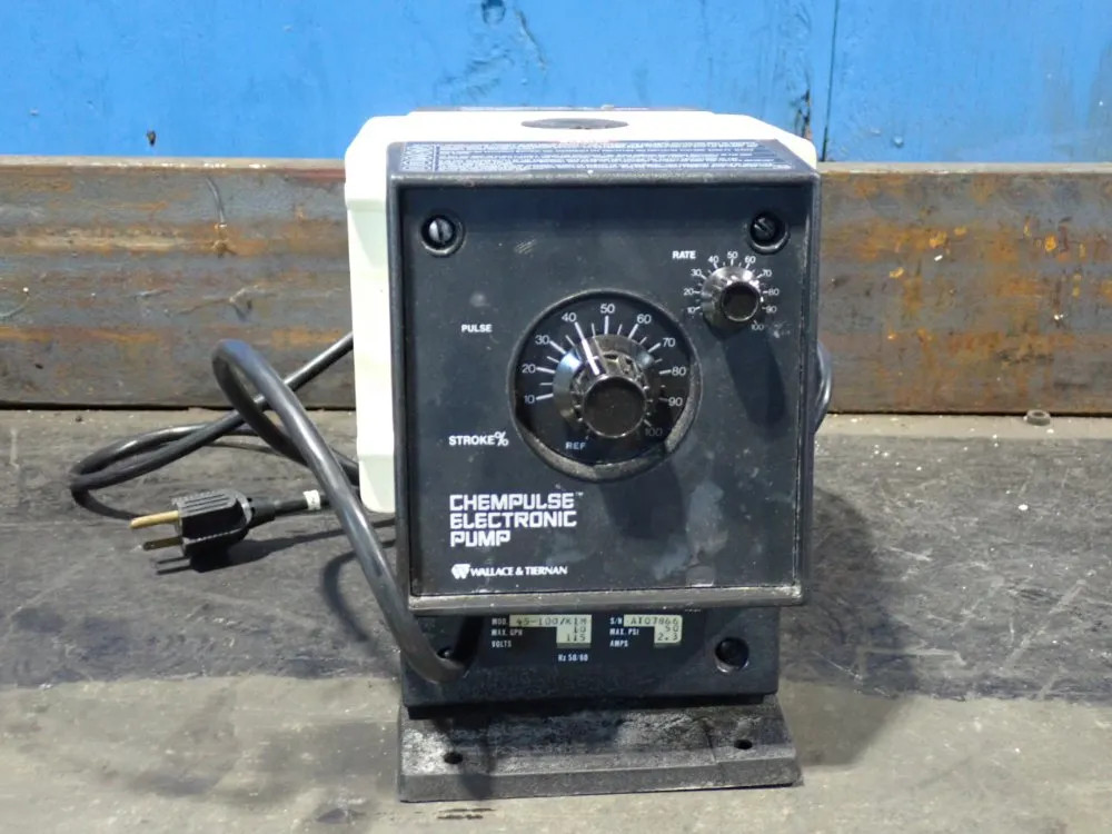 WALLACE & TIERNAN 45-100/K1M CHEMPULSE ELECTRONIC PUMP 50 PSI 10251701175