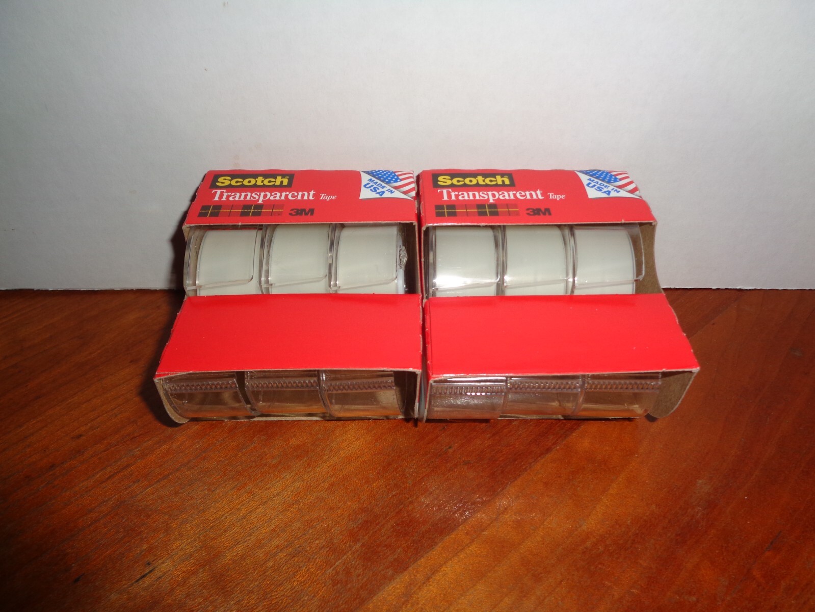 2-3 Ct Packs Scotch Transparent Tape Easy Cut Dispenser Clear 3/4″x250″ 6 Total