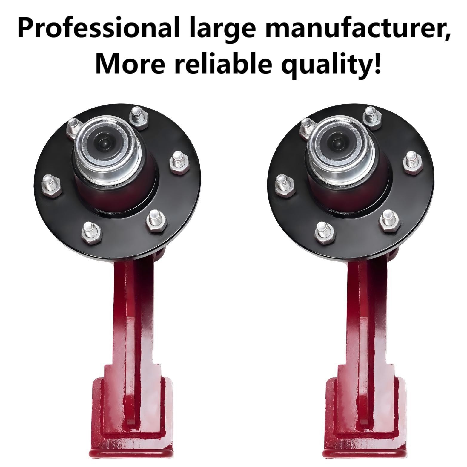 2-Pack 15000lbs Shipping Container Wheels，6×5.5 Lug，Heavy-Duty Container Axles