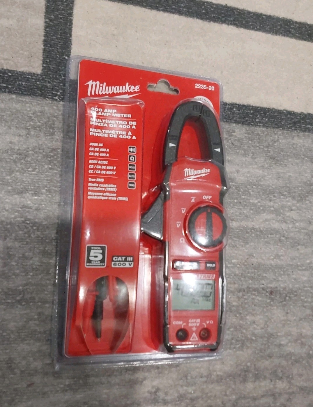 Milwaukee 400A Clamp Meter 2235-20 *NEW/Factory Sealed* F2
