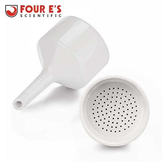 Ceramic Buchner Filter Funnel 100mm Lab Porcelain Funnels Flask Adapter Vacuum