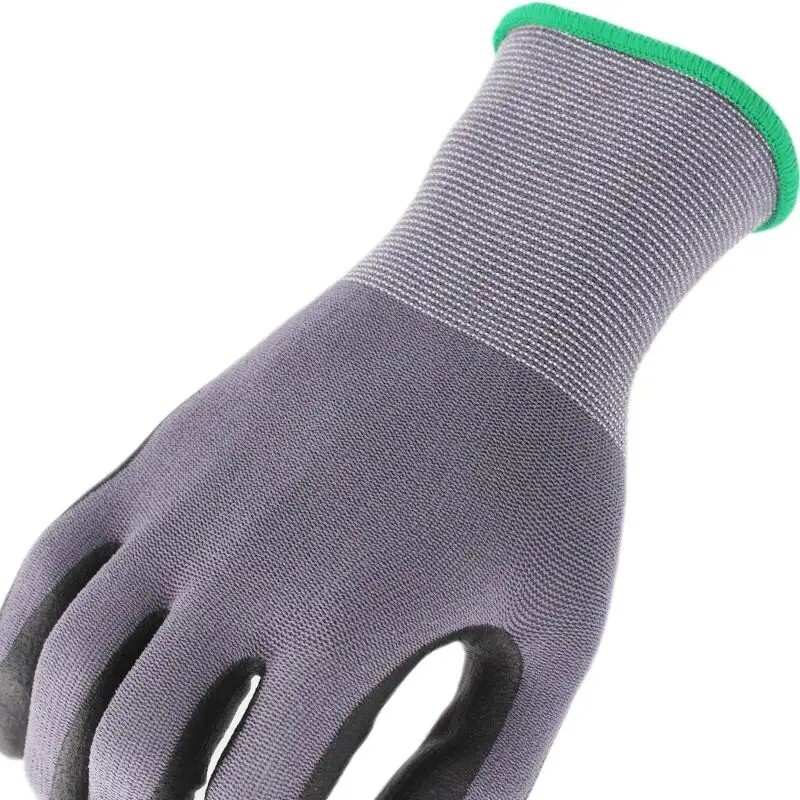 DOZEN – Economical Nitrile Dipped Gloves LG for Dry Environments