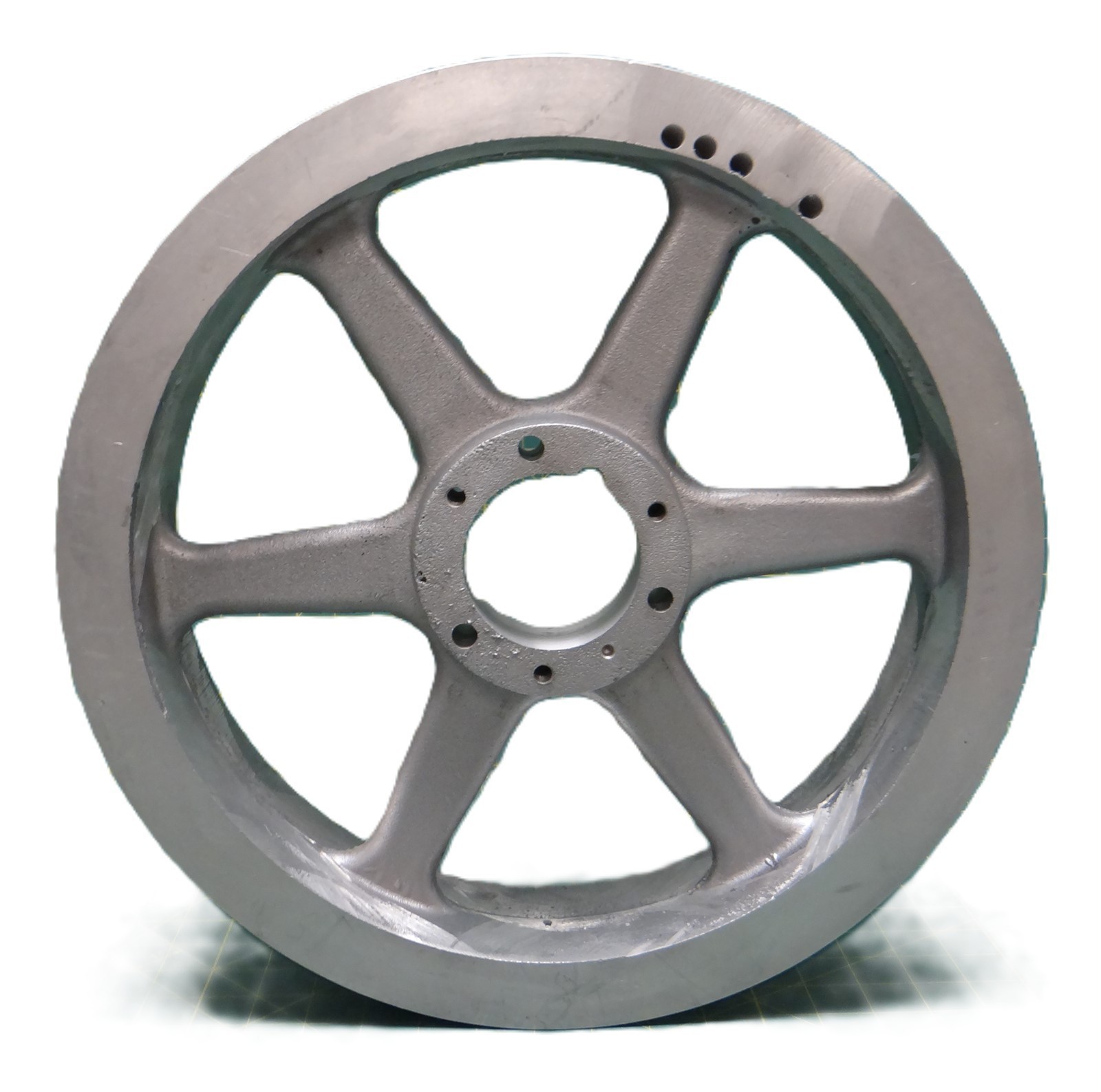 16″OD Baltimore Aircoil Company 4B16.0 SF 4 Groove Aluminum Sheave, w/o Bushing