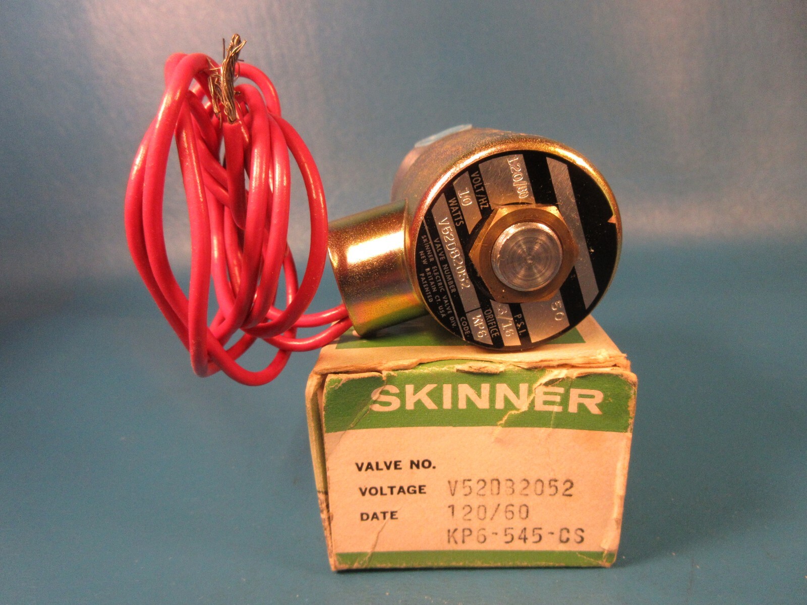 SKINNER V52DB2052, Solenoid Valve, 120/60, 110/50 11w 50psi 3/16″
