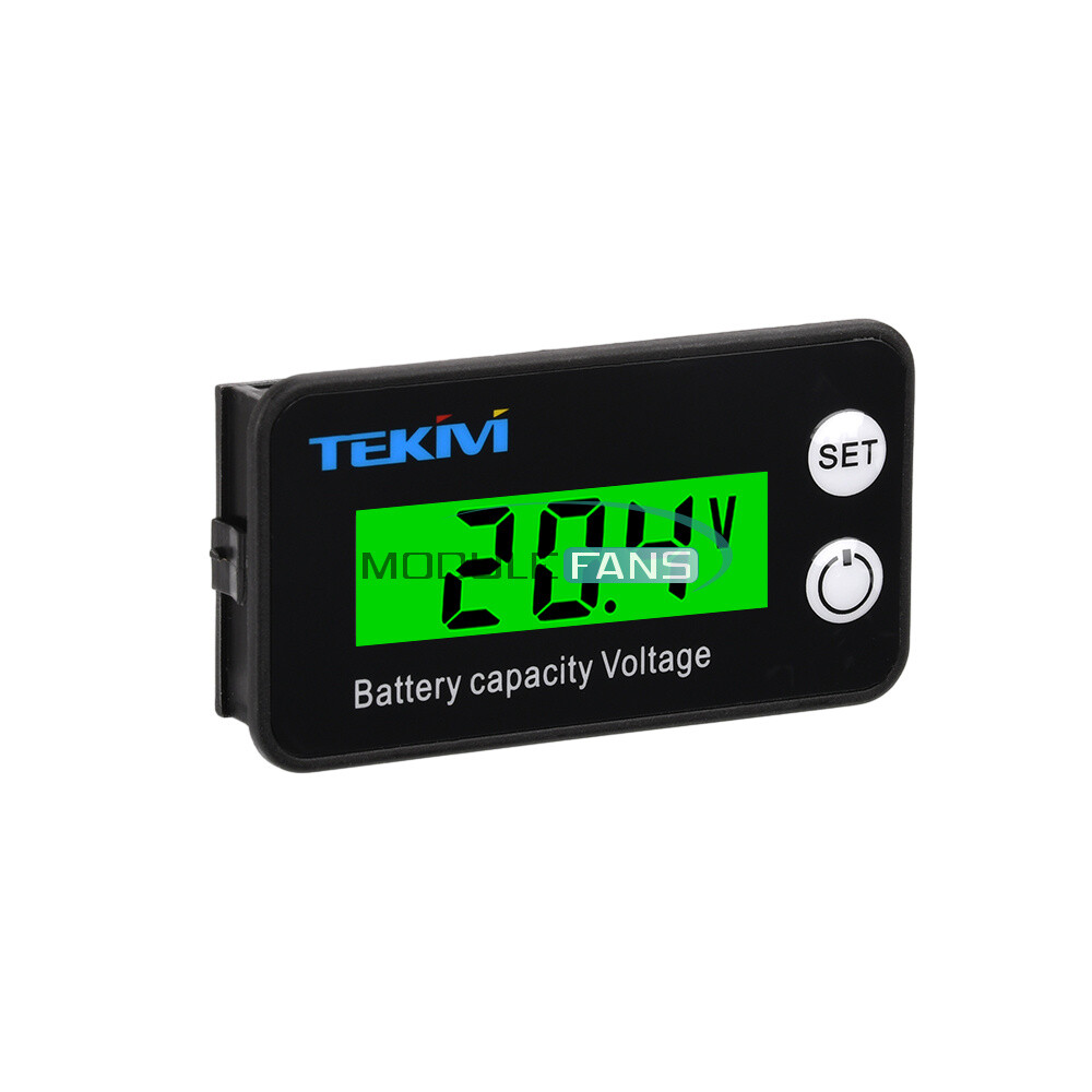 6136B LCD Battery Capacity Indicator Voltmeter Low Voltage Alarm High Precision